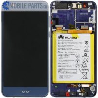 Original Huawei Honor 8 Display LCD Touch 02350USN Blau