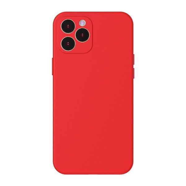 Baseus - Liquid Silica Case iPhone 12 Pro - Rot