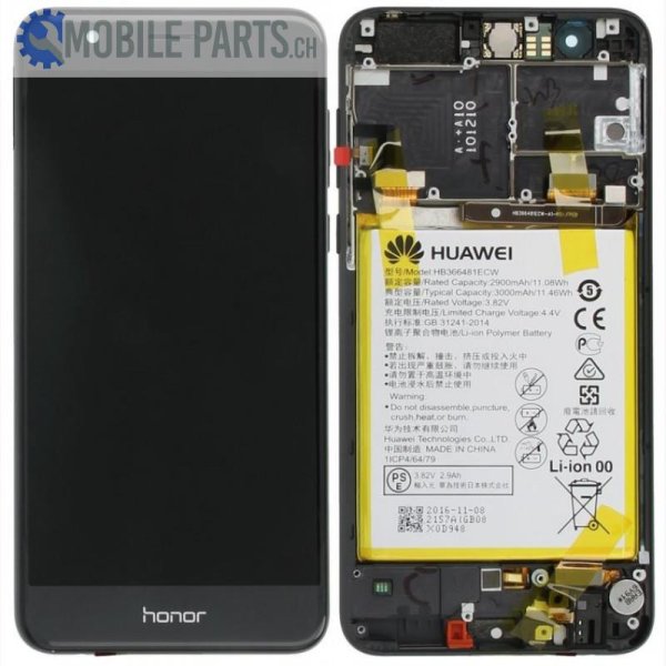 Original Huawei Honor 8 Display LCD Touch 02350VAS Schwarz