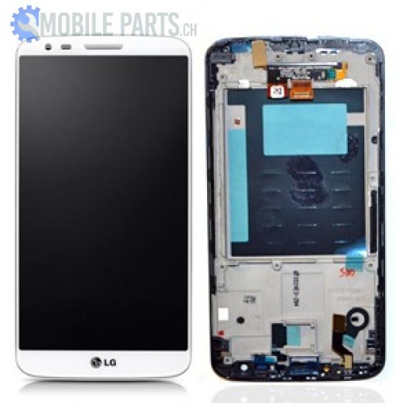 LG D802 Optimus G2 - Display LCD Touchscreen Glas weiss (original)